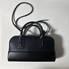 ZARA ブラック ミニボストン型ショルダーバッグ