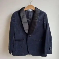 Zara ベルベット ブレザー ジャケット 濃紺116 卒園式　七五三のサムネイル