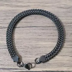 ブレスレット　ブラック　喜平チェーン