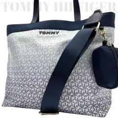 極美品◎トミーヒルフィガー A4可 2way 斜めがけ ショルダーバッグ トート