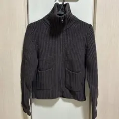 UNIQLOUラムニット　ラムニットジャケット　ジップアップ　セーター