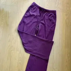 GUワインレッド ワイドパンツ