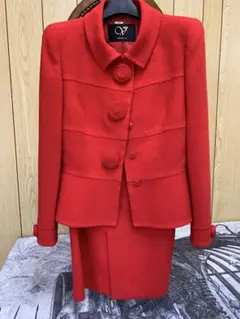 N0720-08★Vella レッド セットアップ スーツ