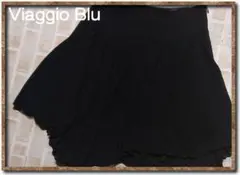 ビアッジョブルー　シフォンスカート　黒のサムネイル