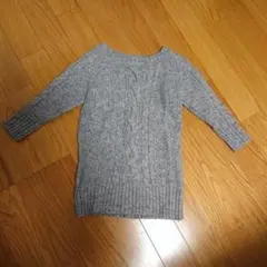 【美品】URBAN RESEARCH DOORS ケーブル編み ニット 七分袖