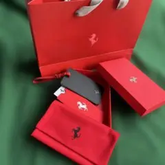 Ferrari レザー カードケース /ブラック