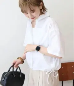 ◆新品◆アメリカンホリック　キュプラドロストヘムシャツ　Mのサムネイル