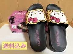 ハローキティ シャワーサンダル2 レオパード　サイズフリー ※箱なし発送のサムネイル