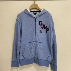 GapKids ライトブルー フルジップパーカー 160cm