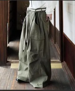 Air Tokyo M-65 ミリタリー　カーゴパンツ カーキ　調整可能