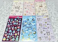 サンリオキャラクターズステッカー6枚セット❤️