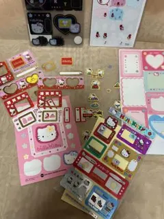 キティちゃんシール　使いかけまとめ売り　マイメロちゃんも！