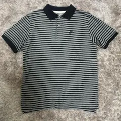 NIKE　Y2K 00s スウッシュ刺繍　ボーダー　ポロシャツ　ストリート