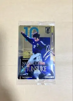 中村俊輔 直筆サイン入りチームロゴ色紙 下敷 マリノス 日本代表 写真付き 中村俊輔 直筆サイン入りチームロゴ色紙 下敷 マリノス 日本代表