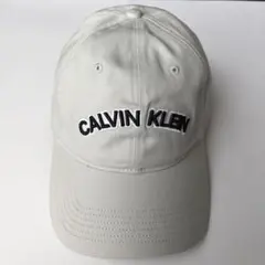 新品 Calvin Klein ロゴ刺繍 キャップ グレー 男女兼用 フリー