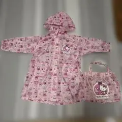 ハローキティ Hello kitty レインコート かっぱ ピンク