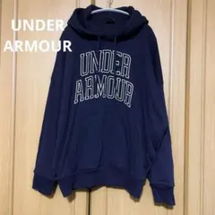 アンダーアーマー　UAアイコンヘビーウェイトテリーオーバーサイズフーディ　紺