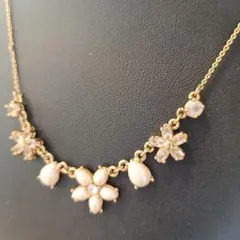 ケイトスペード 花モチーフ ビジュー ネックレス