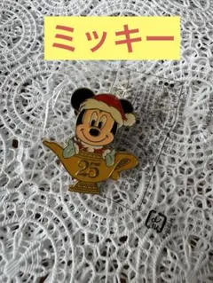 ミッキーマウス 25周年記念ピンバッジ
