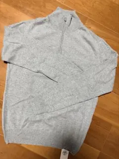 【新品未使用】HERMES／ハーフジップ　カシミヤセーター