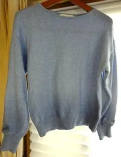 袖がかわいい！ニット！リボン付OPAQUE.CLIPオペークドットクリップ