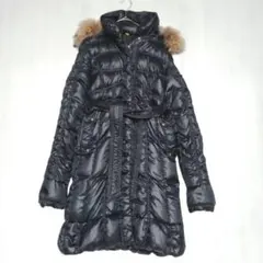 美品 ダウンコート コムサデモード レディース 黒 9号