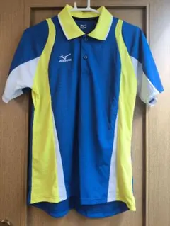 Mizuno スポーツ ポロシャツ 青/黄