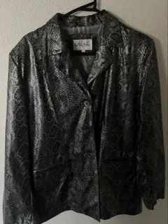 美品◎Dr. Martens ナイロンジャケット シングルライダース パイソン柄 美品◎Dr. Martens ナイロンジャケット シングルライダース パイソン柄