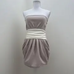 DaTuRa♡ワンピース♡リボン♡グレージュ ホワイト