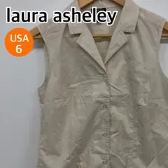 LAURA ASHLEY ノースリーブシャツ ホワイト ベスト - メルカリ