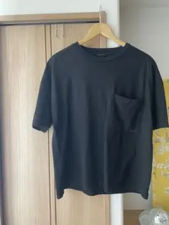 TWW ポケット Tシャツ ブラック M