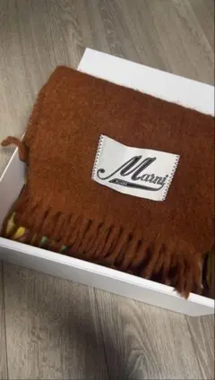Marni アルパカマフラー オレンジ