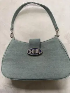 X-GIRL 淡い水色 ハンドバッグ