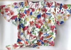 お値下げ　美品　ZARA 半袖ブラウス　Ｓ