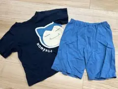 GU ポケモン パジャマ ルームウェア カビゴン 半袖ハーフパンツ 120