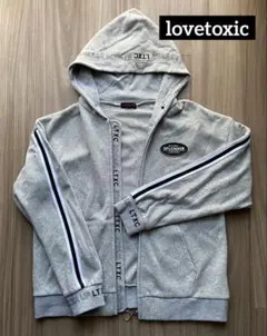 lovetoxic ラブトキ L 160 裏起毛 フルジップパーカー