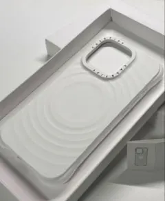 CASETiFY ウェーブ シリコンケース ホワイト iPhone 15 Pro
