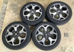 ハスラー タフワイルド 純正 15インチ アルミホイール タイヤ 4本セットのサムネイル