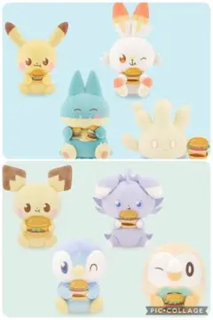 ポケモン　ポケピースぬいぐるみ　おいしいじかん　8体セット