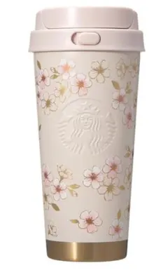スタバ　SAKURA2026ステンレスTOGOボトルピンクベージュ＆ゴールド