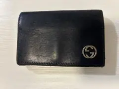 GUCCI 名刺入れ カードケース ブラック レザーのサムネイル