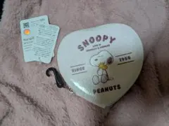 しまむら　スヌーピー　グリッター　チャーム　ポーチ　ハート　新品タグ付き