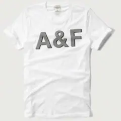 【正規品】アバクロ A&F ロゴTシャツ ホワイト S
