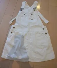 Lee ジャンバースカート ホワイト 140