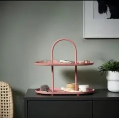 IKEA SOMMARÖGA ソマルローガ　サービススタンド2段　ピンク