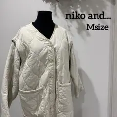 niko and… キルティングジャケット アイボリー リバーシブル