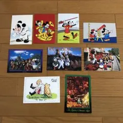 ミッキーマウス TDL ディズニーポストカード 9枚セット