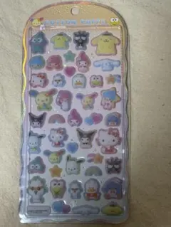 サンリオ　コットンパフィシール　サンリオキャラクターズ