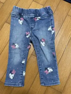Disney ミニーマウス柄 デニムパンツ 2T