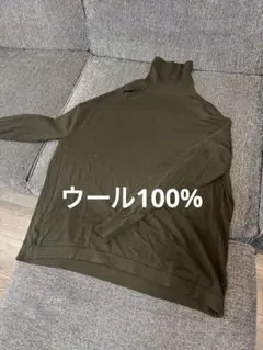 PLST★タートルネック★ニット★セーター★カーキMプラステ